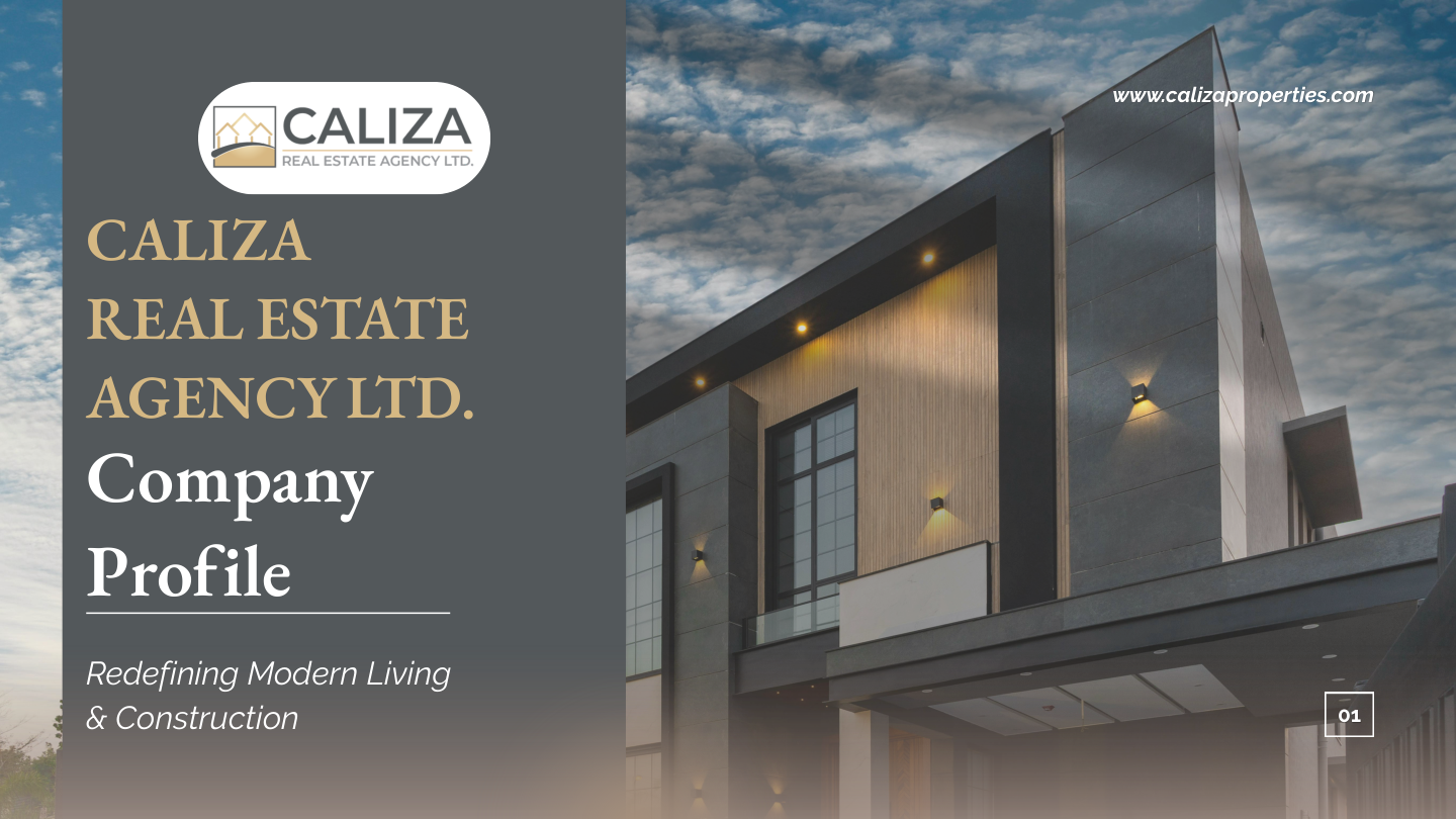 Caliza Real Estate Agency – Company profile page 1